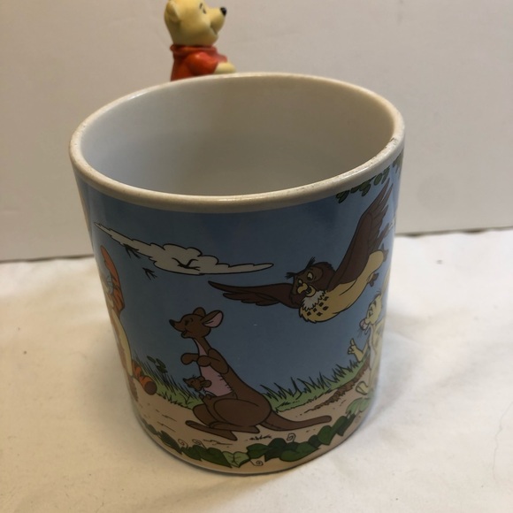 Vintage Disney Winnie The Pooh 3D Coffee Mug Christopher Robin Tigger Piglet - Picture 2 of 11